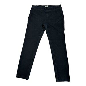 Per Se Women's Pull-On  Black Pants Size 1X Elastic Waist Band Casual